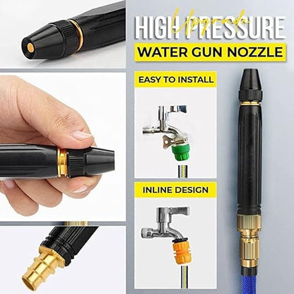 Nozzle Water Spray Gun High Pressure Nozzle Spray Water Jet Hose Nozzles Pipe For Gardening Bike,Car Wash,Window Cleaning