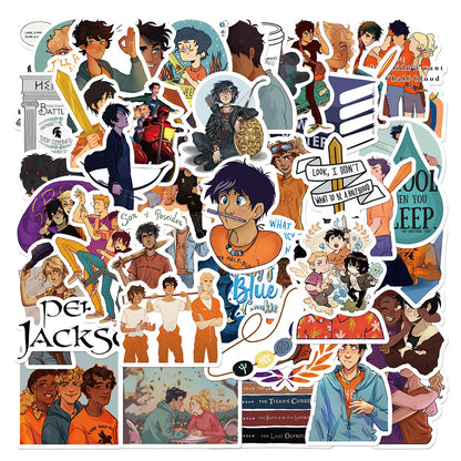 50 PCS Waterproof Percy Jackson Stickers for DIY Decor