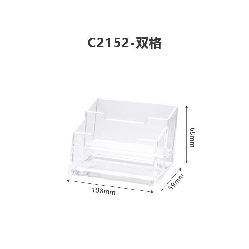Acrylic Business Card Holder with Creative Design