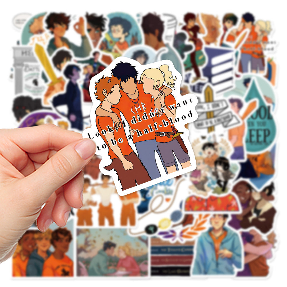 50 PCS Waterproof Percy Jackson Stickers for DIY Decor